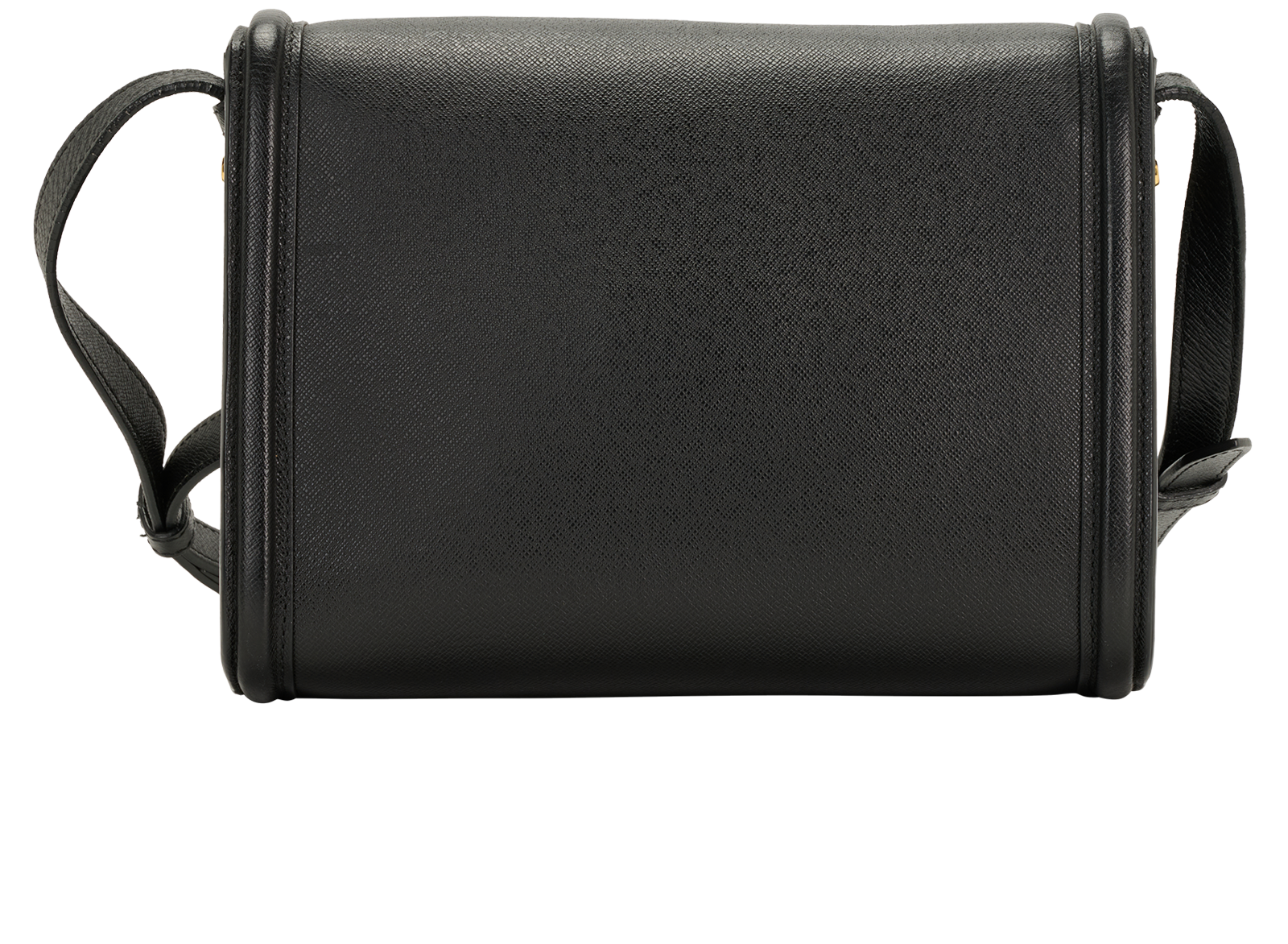 Heroine Flap, &pound;220, Handbags, Black, Leather, Back view